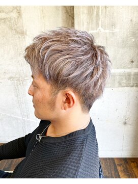 ガルボ ヘアー(garbo hair) 【モテメンズヘア】ツーブロック×スパイシーショートスタイル