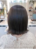 外ハネボブ×カーキベージュ髪質改善トリートメント！