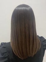 ビューバイネオリーブ 用賀店(Beau'r by neolive)&nbsp;くすみブルー髪質改善ミニウルフ韓国マッシュインナーカラー