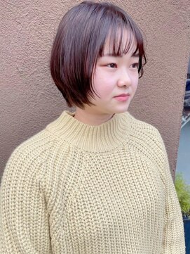 トップヘアー アヴェニュー 刈谷(TOPHAIR Avenue) 小顔に見えるショートボブスタイル!/前髪パーマ