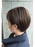 耳かけショート ハイライトベージュ 10代 20代 30代 40代 50代