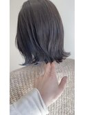 グレージュandインナーブルー