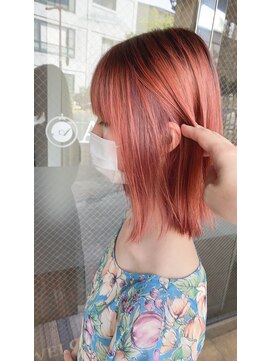 ヘアーデザイン アズール(Hair Design Azur) 【Azur】 orange×コーラルベージュ