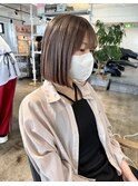 ミルクティーカラーボブ