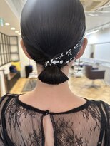 艶髪ヘアセット・銀箔・金箔