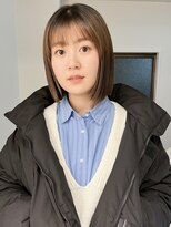 ラミエ バイ メルト 吉祥寺(lamie by melt)&nbsp;"久保田"前下がりまとまるボブ地毛風縮毛矯正ストレート