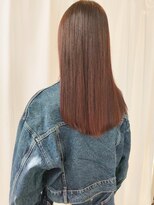 オーストヘアーフィガロ 本通り店(Aust hair Figaro) 【髪質改善】美髪酸性ストレート×オレンジベージュ 本通/美容院