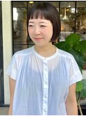 【コンパクトボブ】ストレートでさらさらに