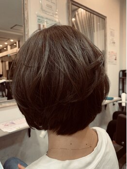 ヘアーアンドエクステンション パチャラ 小岩駅前店(HAIR&EXTENSION PACHARA)の写真/カラー【¥4000】毎月通える低価格な料金設定が◎気になる白髪も上品な色味でしっかりカバーしてお洒落に☆