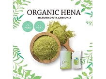 ノンジアミンのオーガニックヘナで、優しく染めながら自然な艶髪へ。