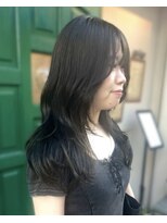 ミーノ(miino)&nbsp;艶ブルーブラック×抜け感レイヤー