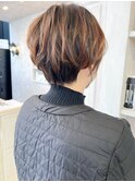 福山市美容室Caary20代30代40代ニュアンスパーマショートヘア