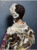 お団子ヘア×振袖【和装アップスタイルヘアアレンジ】