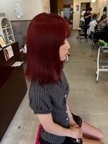 ラック 表参道(LUCK) ワインレッドカラーブリーチ/ブリーチ/表参道/原宿