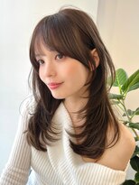 グレイン キャンバス 川崎(grain canvas.)&nbsp;ミディアムレイヤー/オリーブグレージュ/顔まわりレイヤー