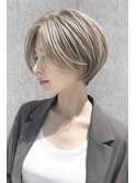 【絶壁解消】ふんわり収まる大人可愛い丸みショートボブ