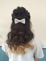 ロカット サロン(Roquat Salon)&nbsp;編み込みハーフアップアレンジ【ヘアセット　立川/立川南/袴】