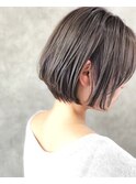 【 pale greige】 short bob