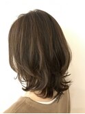 ナチュラルくびれヘア　シフォンベージュ