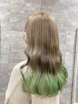 クロリ(Coloris) ミルクティグレージュ×ライムグリーン