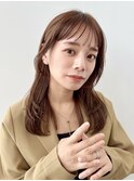【GARDEN荒井】ふんわりレイヤーミディアム×ショコラブラウン