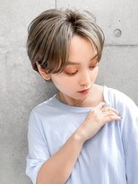 ギークス(GEEKS)&nbsp;【GEEKS渋谷】アッシュベージュ/小顔ショート/春カラー/20代30代