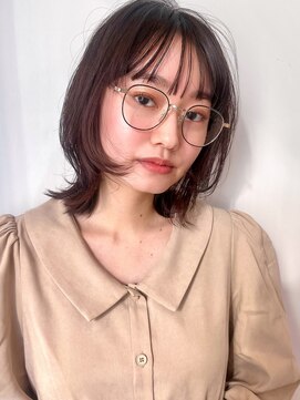 ラフ フロム ガーデン(Laf from GARDEN) くびれ/姫カット/顔まわりレイヤー/シアーカラー/ワンカール