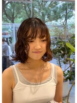 シアン 矢場町店(CYAN.)&nbsp;ボブパーマ×巻いてもすぐに取れてしまう人に×ゆるめパーマ
