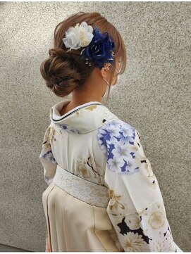 美容室 エクセモ小山 ヘアセット/小山/編みおろし/卒業式/成人式/お呼ばれアレンジ