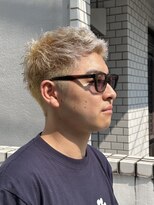 マセナ(Masena)&nbsp;メンズスパイキーショート×ホワイトブロンド