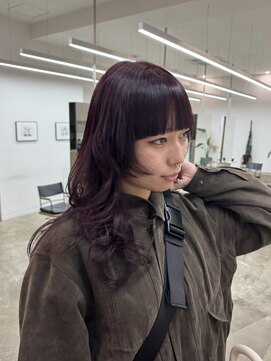 ノートエートル 西金沢(Nought etre) レッドカラー10代20代30代レイヤーカット