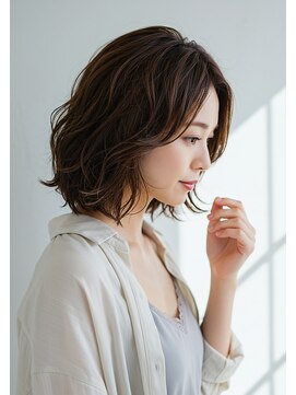 アントワープトーキョー(antwerp TOKYO) 30代40代50代大人ボブゆるふわパーマニュアンスパーマ