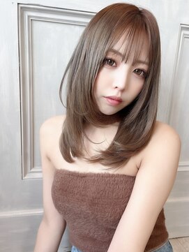 ウィズ 美容室 茂原店(Wiz) 透明感アッシュ×顔まわりレイヤーミディ