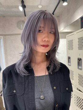 ハイプ(HYPE) 藤沢/ブリーチ/ダブルカラー/ウルフレイヤーカット/シルバー