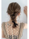 2次会ヘア×お呼ばれスタイル×ヘアセット