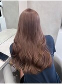 15112オリーブグレージュ韓国風巻きレイヤーカットワンホンヘア