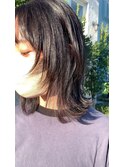 ウルフカット/トレンド/小顔レイヤー/暗髪スタイル/顔まわり
