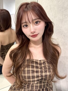 ルームバイシー 新宿(Loom. by Sea) 〇暗めカラー×くびれ巻き[ミディアム/縮毛矯正]