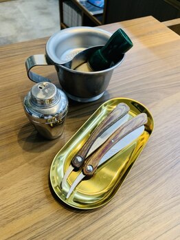 杉田理容館の写真/顔の印象は、ここで決まる。理容室ならではの本格シェービング技術で清潔感と好印象を叶える。