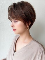 アフロート エル 錦糸町(AFLOAT L) デザインカラーで暗髪でも重くないグランマッシュショート