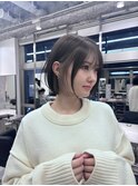 ボブ＆インナーカラー