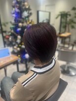 ケンジ 南林間(KENJE)&nbsp;ショートボブ×レイヤー×バイオレットカラー【南林間】