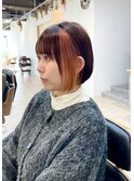 ☆暗めカラーデザインカラーグランマッシュショートボブ[船橋]