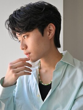 ディッセンバー 神宮前(December) ニュアンスパーマアッシュブラックウルフ波巻きスパイラル渋谷