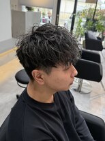 リラステラ(Re.laSTELLA)&nbsp;シルバーメッシュメンズ白髪ぼかしシャドウパーママッシュ