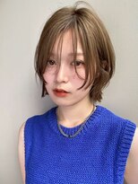 ブラウヘアアンドケア(care) ミニボブ×ブリーチ