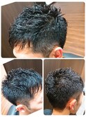 スパイキーショートパーマ