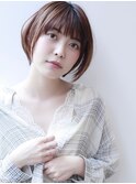 ボブより丸みショートボブ
