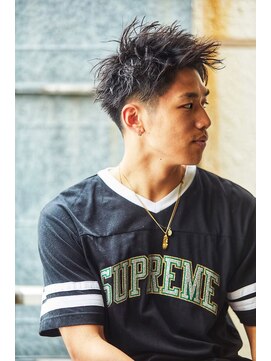 クレスト 近江八幡店(CREST) マッシュツーブロックメンズパーママッシュウルフメンズカット