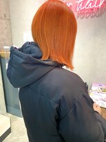 アジールヘア 赤羽駅南口店(agir hair) オレンジベージュハイトーンケアブリーチ20代30代